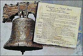 Liberty Bell and Constitution
