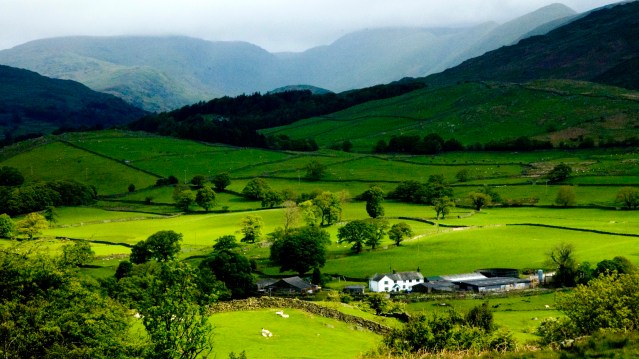 Grasmere Village, Lake District, Cumbria, England, UK